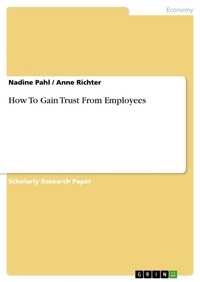 Enlarge image Cover: How To Gain Trust From Employees - GRIN Verlag