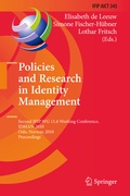 Cover: Policies and Research in Identity Management - Springer