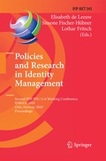 Cover: Policies and Research in Identity Management - Springer