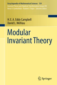 Enlarge image Cover: Modular Invariant Theory - Springer