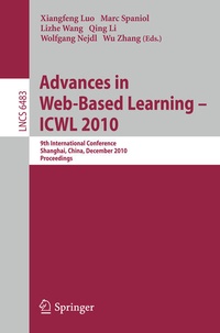 Enlarge image Cover: Advances in Web-Based Learning - ICWL 2010 - Springer