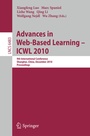 Cover: Advances in Web-Based Learning - ICWL 2010 - Springer