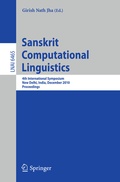 Cover: Sanskrit Computational Linguistics - Springer