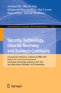 Cover: Security Technology, Disaster Recovery and Business Continuity - Springer