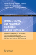 Cover: Database Theory and Application, Bio-Science and Bio-Technology - Springer