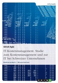 Cover: IT-Kostenmanagement. Studie zum Kostenmanagement und zur IT bei Schweizer Unternehmen - Grin Verlag