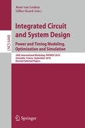 Cover: Integrated Circuit and System Design. Power and Timing Modeling, Optimization, and Simulation - Springer