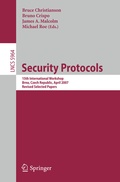 Cover: Security Protocols - Springer