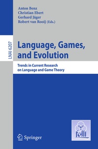 Enlarge image Cover: Language, Games, and Evolution - Springer