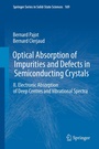 Cover: Optical Absorption of Impurities and Defects in Semiconducting Crystals - Springer