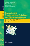 Cover: Generative and Transformational Techniques in Software Engineering III - Springer