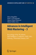Cover: Advances in Intelligent Web Mastering - 3 - Springer