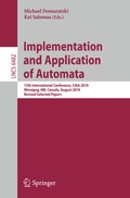Bild: Implementation and Application of Automata - Springer