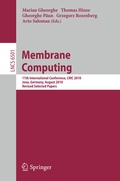 Cover: Membrane Computing - Springer