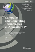 Cover: Computer and Computing Technologies in Agriculture IV - Springer