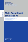 Cover: Multi-Agent-Based Simulation XI - Springer