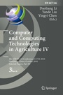 Cover: Computer and Computing Technologies in Agriculture IV - Springer