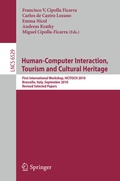 Cover: Human Computer Interaction, Tourism and Cultural Heritage - Springer
