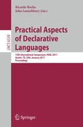 Cover: Practical Aspects of Declarative Languages - Springer