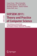 Cover: SOFSEM 2011: Theory and Practice of Computer Science - Springer