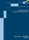 Cover: Leitlinien f&uuml;r eine deutsche Raumfahrtpolitik - Springer