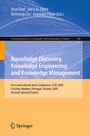 Cover: Knowledge Discovery, Knowledge Engineering and Knowledge Management - Springer