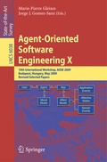 Cover: Agent-Oriented Software Engineering X - Springer