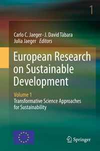 Enlarge image Cover: European Research on Sustainable Development - Springer