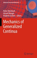 Cover: Mechanics of Generalized Continua - Springer
