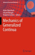 Cover: Mechanics of Generalized Continua - Springer