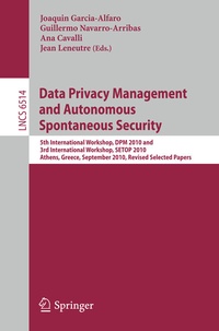 Abbildung von: Data Privacy Management and Autonomous Spontaneous Security - Springer
