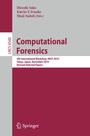 Cover: Computational Forensics - Springer