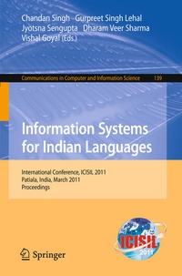 Enlarge image Cover: Information Systems for Indian Languages - Springer