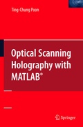 Cover: Optical Scanning Holography with MATLAB&reg; - Springer