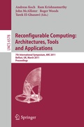 Cover: Reconfigurable Computing: Architectures, Tools and Applications - Springer