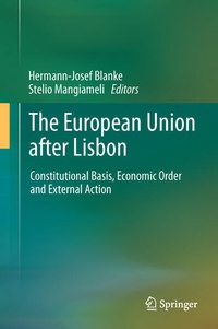 Enlarge image Cover: The European Union after Lisbon - Springer