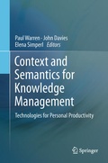 Bild: Context and Semantics for Knowledge Management - Springer