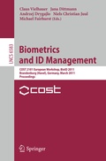 Cover: Biometrics and ID Management - Springer