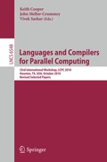 Cover: Languages and Compilers for Parallel Computing - Springer