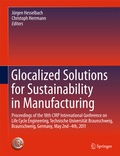 Cover: Glocalized Solutions for Sustainability in Manufacturing - Springer