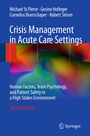 Bild: Crisis Management in Acute Care Settings - Springer