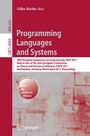 Cover: Programming Languages and Systems - Springer
