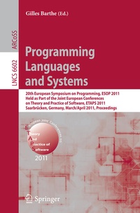 Enlarge image Cover: Programming Languages and Systems - Springer