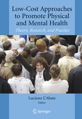 Cover: Low-Cost Approaches to Promote Physical and Mental Health - Springer
