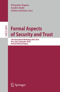 Abbildung von: Formal Aspects of Security and Trust - Springer