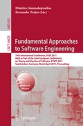 Cover: Fundamental Approaches to Software Engineering - Springer