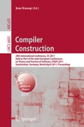 Cover: Compiler Construction - Springer