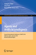 Cover: Agents and Artificial Intelligence - Springer