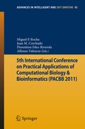 Cover: 5th International Conference on Practical Applications of Computational Biology & Bioinformatics - Springer