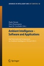 Cover: Ambient Intelligence - Software and Applications - Springer